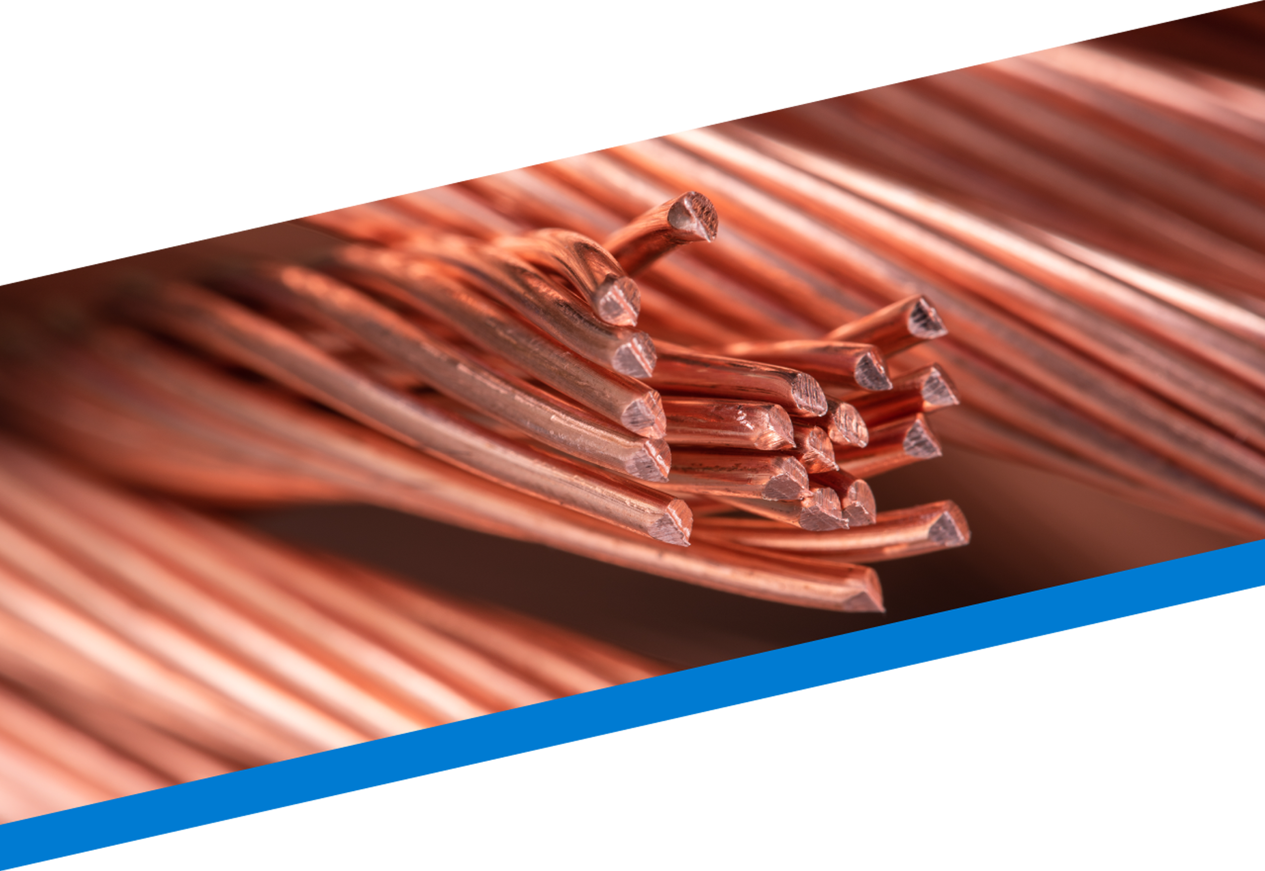 銅線のクローズアップ